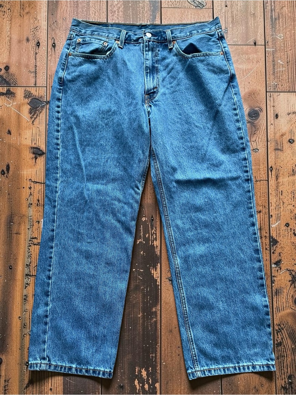 Levi's 550 Men's Relaxed Straight Blue Denim Jeans Size 36x30